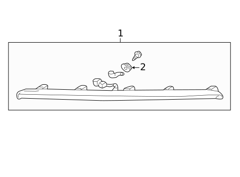 High Mounted Stop Lamp for 1994 Acura NSX #0