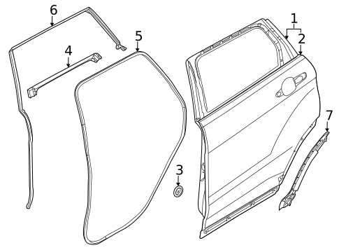 Door & Components for 2012 Land Rover Range Rover Evoque #0