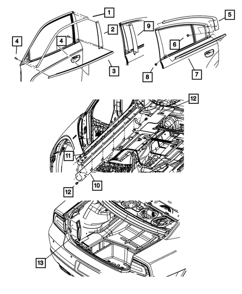 Moldings and Ornamentation for 2015 Dodge Charger #0