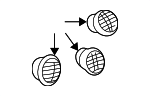 22634090 - Body: Dashboard Air Vent for GM Image