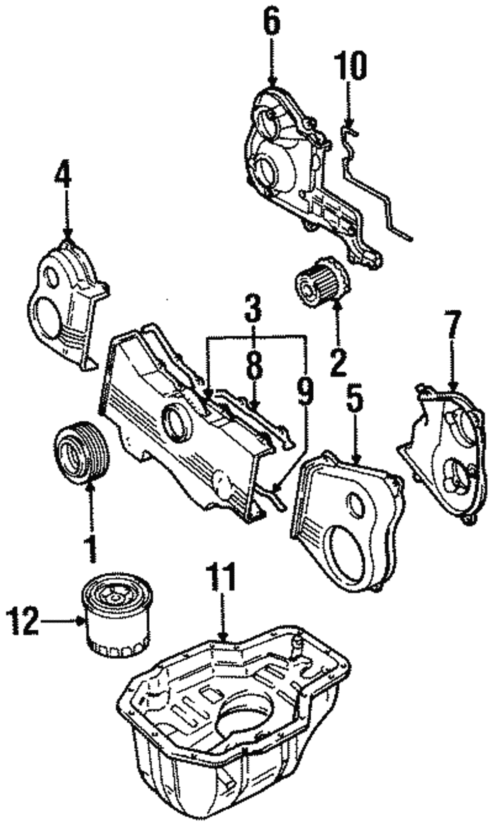 1992-1997 Subaru SVX Timing Cover 13559AA010 | Subaru Online