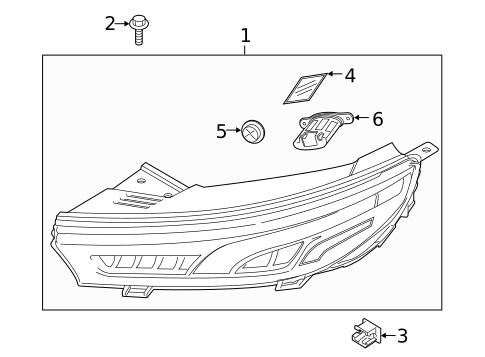 Daytime Running Lamp Components for 2021 Hyundai Palisade #0