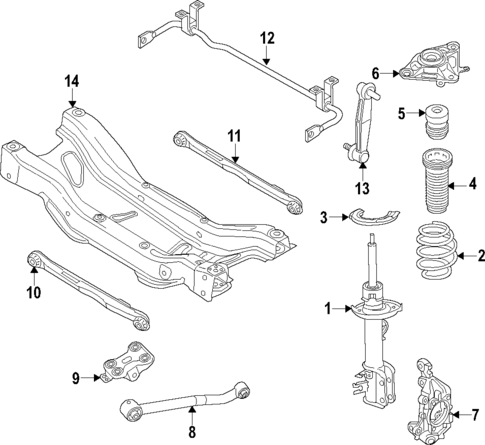 Rear Suspension for 2018 Jeep Renegade #0
