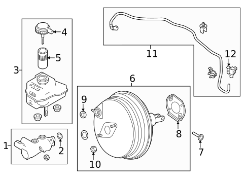 Master Cylinder - Components On Dash Panel for 2023 Land Rover Discovery #0