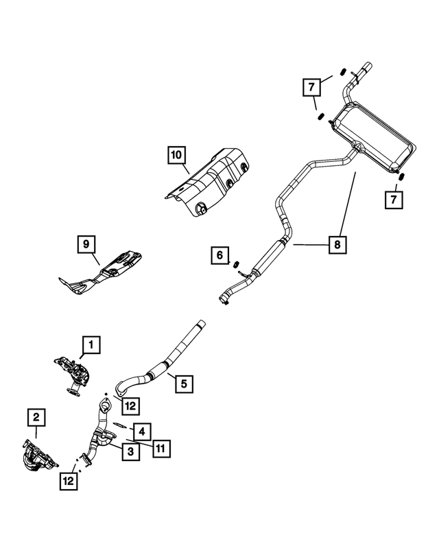 5155473AC - Exhaust: Heat Shield for Mopar Image image