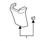 83450TBAA01ZA - Body: Rear Cover for Honda: Civic, Insight Image