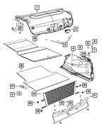 5057794AE - Interior Trim: Decklid Inner Pull Cup for Mopar Image