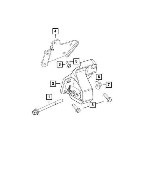Engine Mounting for 2014 Ram 1500 #0