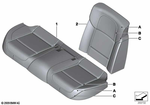 52207975994 - Individual Equipment: Leather Cover for Basic Seat for BMW: 740i, 740LdX, 740Li, 740LiX, 750i, 750iX, 750Li, 750LiX, 760Li, BMW ALPINA B7, BMW ALPINA B7L, BMW ALPINA B7LX, BMW ALPINA B7X, Hybrid 7, Hybrid 7L Image image