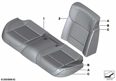 Seats Rear for 2010 BMW BMW ALPINA B7L #2