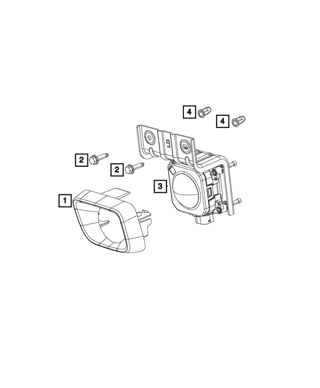 4672579AA - Electrical: Adaptive Speed Control Module Sensor And Bracket for Mopar Image