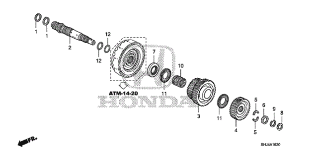 AT Third Shaft ('07-) for 2007 Honda Odyssey #0