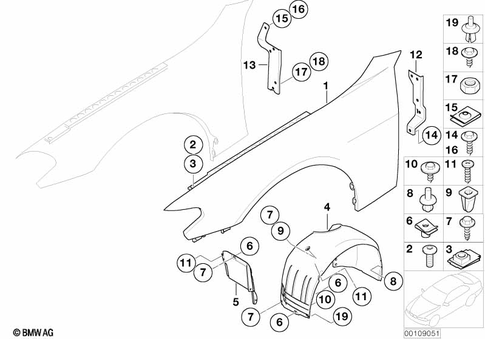 Front Body for 2005 BMW 750i #1