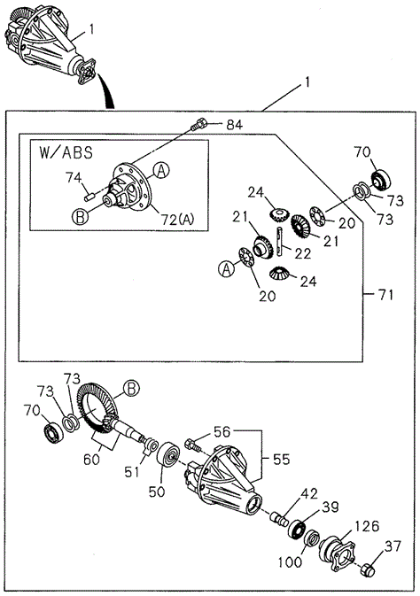 Rear Final Drive (Base) for 1997 Acura SLX #0