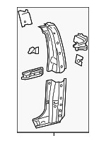 6150204903 - Body: Lock Pillar for Toyota: Tacoma Image