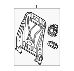 7163035270 - Body: Seat Back Frame for Toyota: 4Runner Image