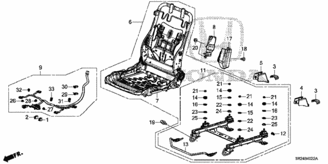 Front Seat Components (Passenger Side) (KA/KC/KL) (1) for 2012 Honda Civic #0