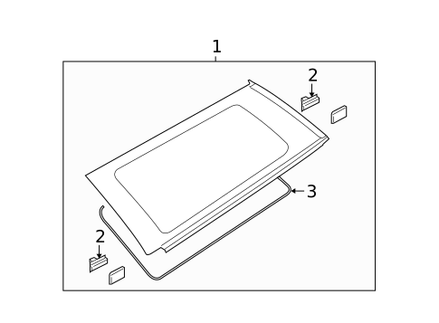 Glass & Hardware for 2009 Subaru Outback #0