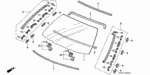 73125SY8000 - Body/Air Conditioning: RUBBER A, FR. WINDSHIELD DAM for Honda Image