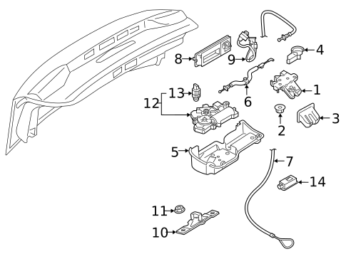 Trunk for 2024 Audi Q8 e-tron #0