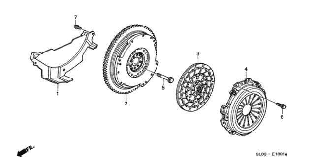 Clutch - Flywheel for 2001 Acura NSX #0