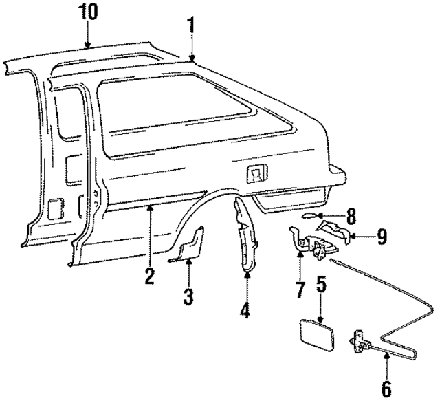 8157824000AU - Body: Cover for Hyundai Image