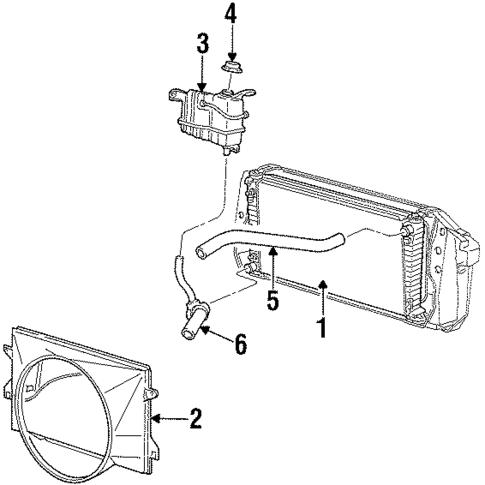 Radiator & Components for 2000 Lincoln Navigator #1