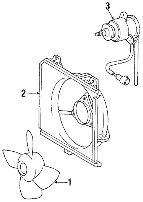 Cooling Fan for 1989 Toyota Celica #1