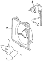 1636174070 - Cooling System: Fan Blade for Toyota: Camry, Celica, Corolla, MR2, Paseo, Tercel Image