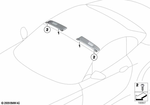 51169167252 - : Right Sun Visor for BMW Image