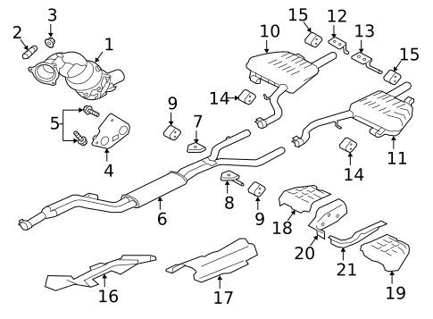 Exhaust Components for 2017 Jaguar XE #0