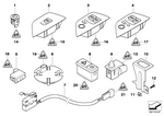 61316935860 - : Switch F Window Lifter/Mirror for BMW Image