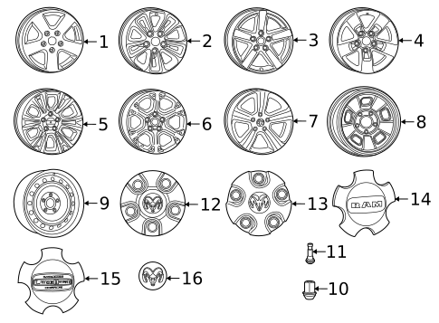 Wheels for 2013 Ram 1500 #0
