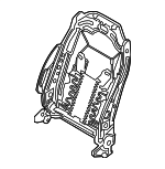 88310C2020 - Body: Seat Back Frame for Hyundai Image