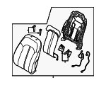 88300C2020SMH - Body: Seat Back Assembly for Hyundai Image