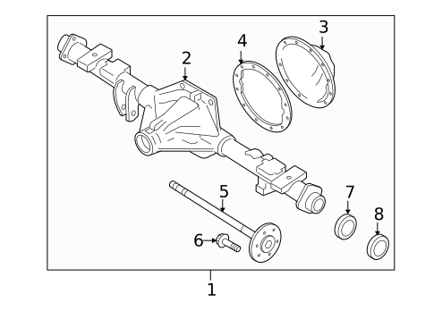 Axle Housing for 2006 Isuzu i-350 #0