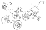 4207083 - Brakes: Parts Kit, Brake Caliper for Mercedes-Benz Image