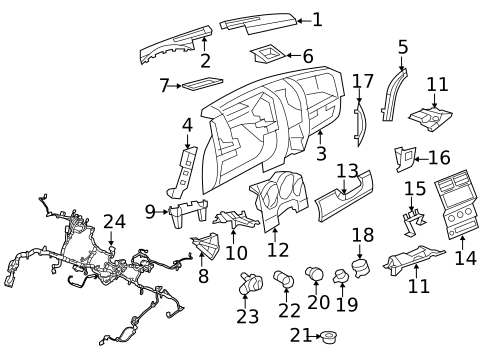 Instrument Panel for 2012 Jeep Liberty #0