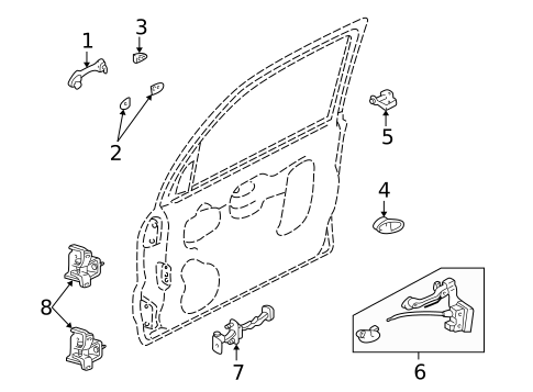 Lock & Hardware for 2007 Mercury Mariner #1