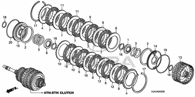 AT Clutch (4th-5th) for 2007 Acura RL #0