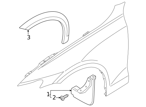 Exterior Trim - Fender for 2019 Volvo V60 #0