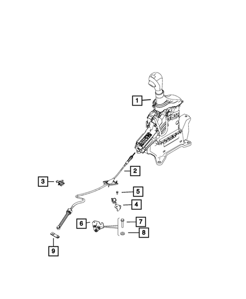 Gearshift Controls and Related Parts for 2019 Fiat 500L #1