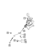 68395357AA - AS60T; 6 Speed HD; Automatic Transaxle: Gearshift Control Cable for Mopar Image