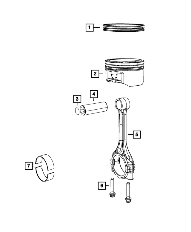 5048880AA - Engine: Connecting Rod for Mopar Image