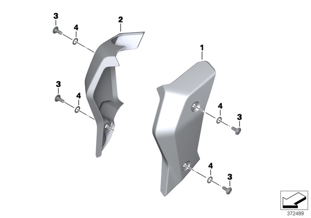 46638534267 - : Grille Cover, Left for BMW-Motorrad Image