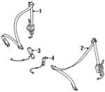 7321014552C0 - Electrical: Belt &amp; Retractor for Toyota: Supra Image
