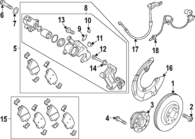 58302JIA00 - : Brake Pads for Hyundai Image