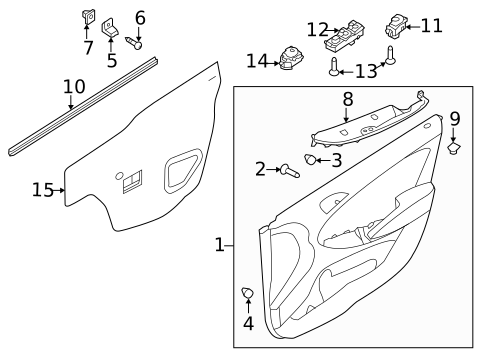 Rear Door for 2014 Hyundai Accent #3