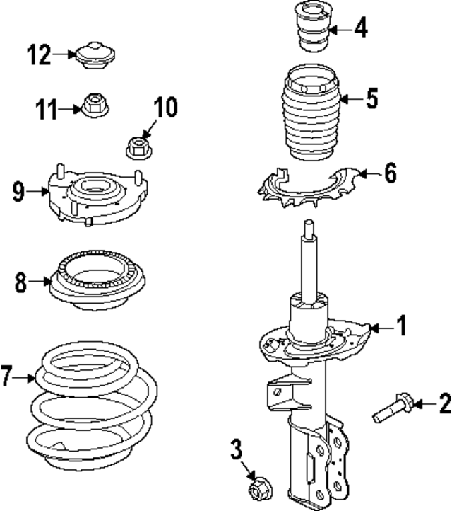 54650L1955 - : Suspension Strut for Hyundai Image