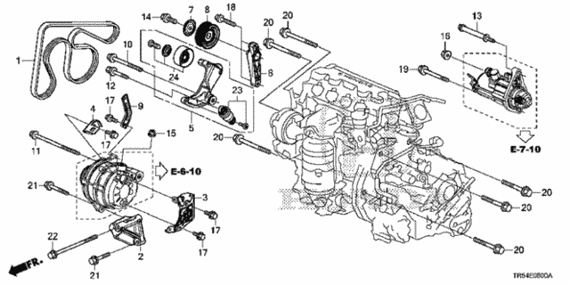 Alternator Bracket for 2012 Honda Civic #0